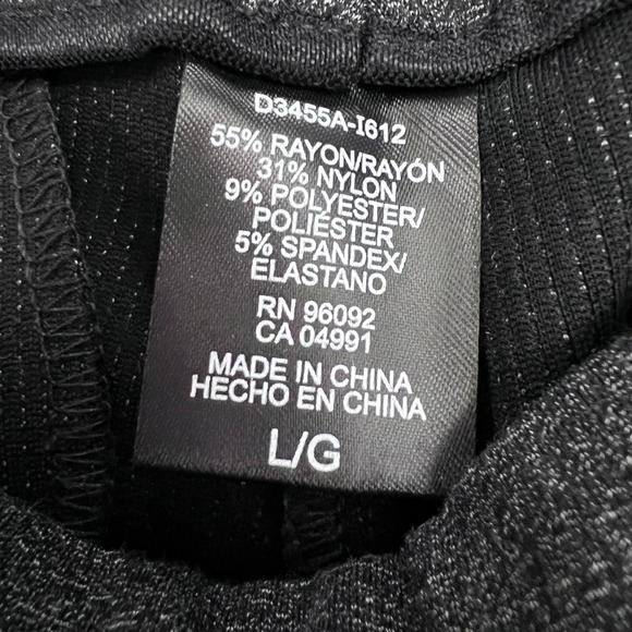 Hilary Radley Charcoal Ponte‎ Knit Slim Leg Pants Womens Large Stretch Workwear - Picture 4 of 8